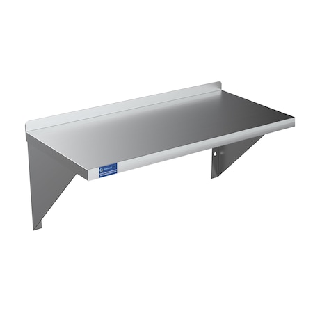 18in X 36in Stainless Steel Wall Mount Shelf Square Edge